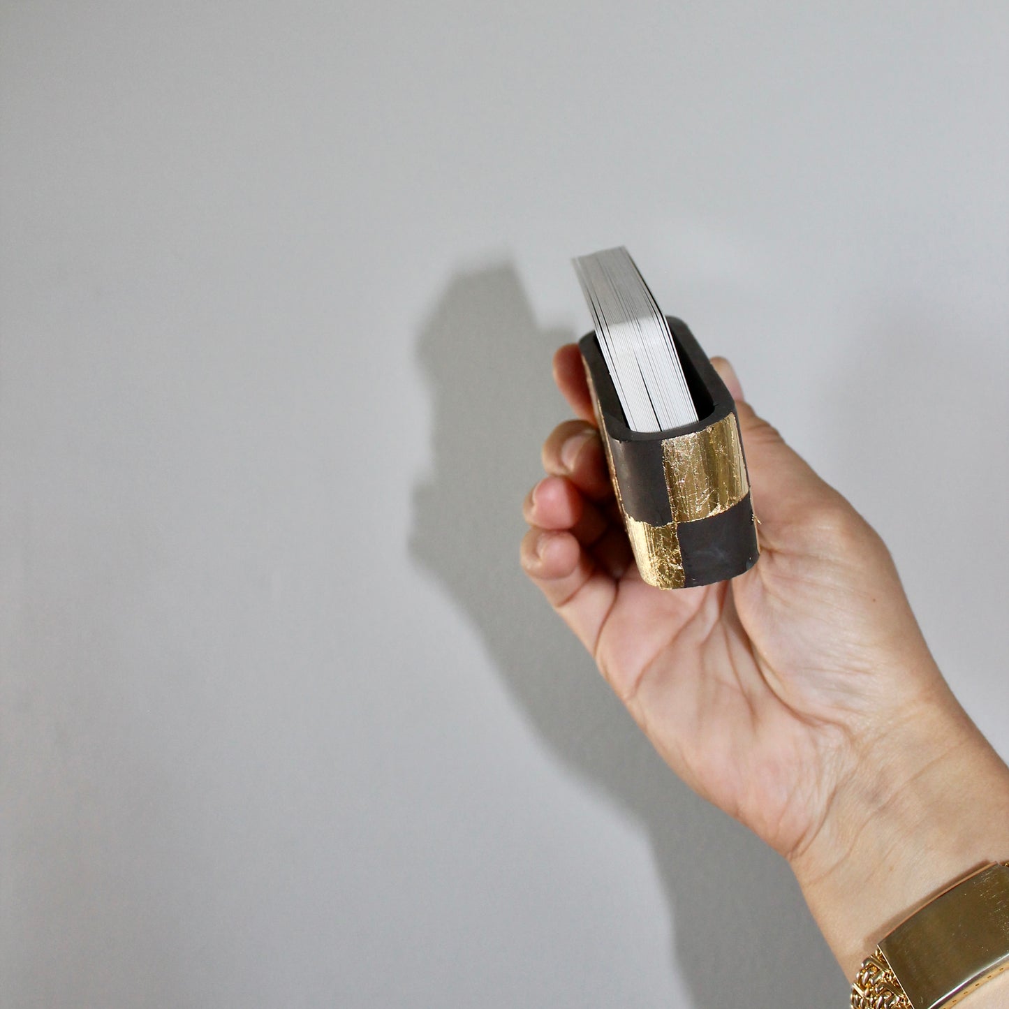 Checkered Business Card Holder