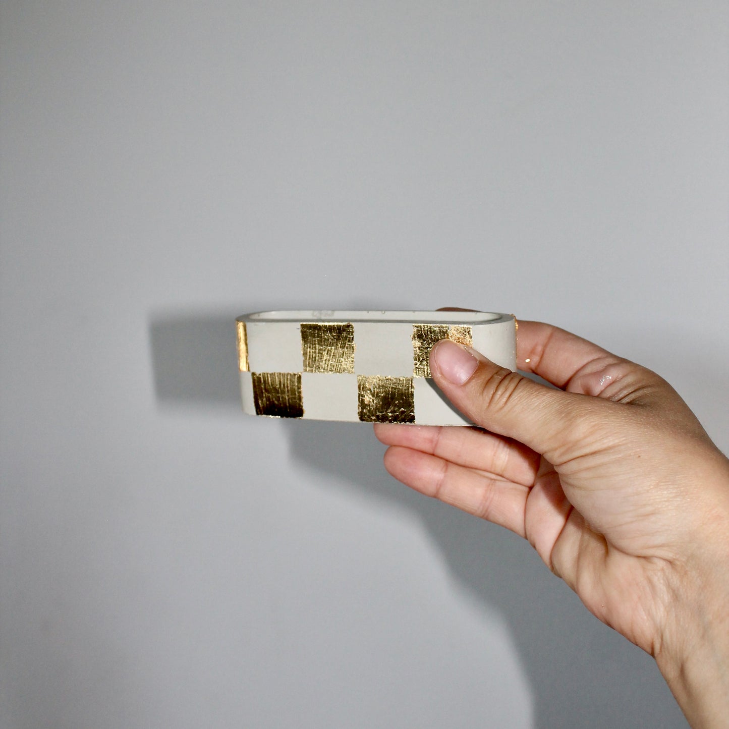 Checkered Business Card Holder