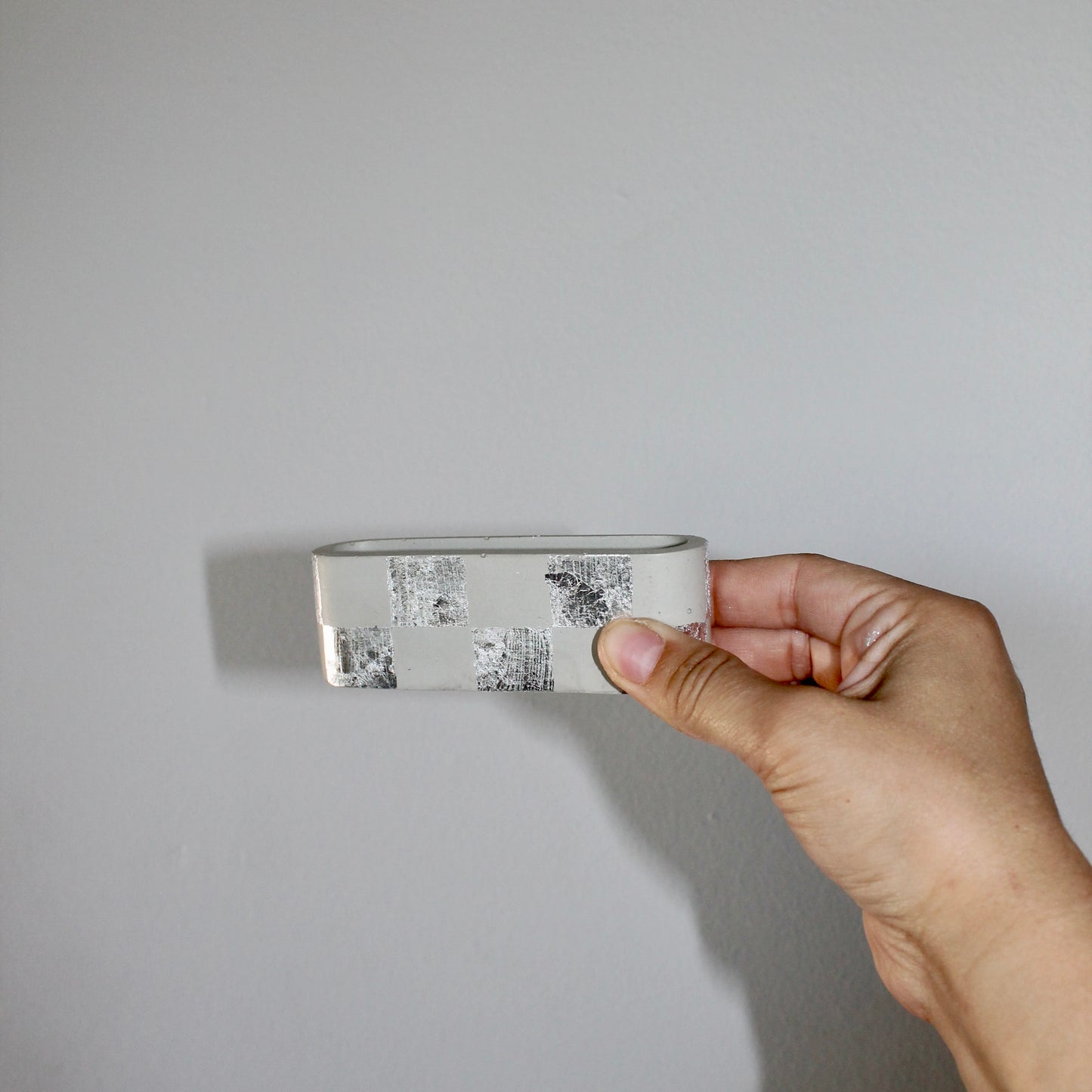 Checkered Business Card Holder