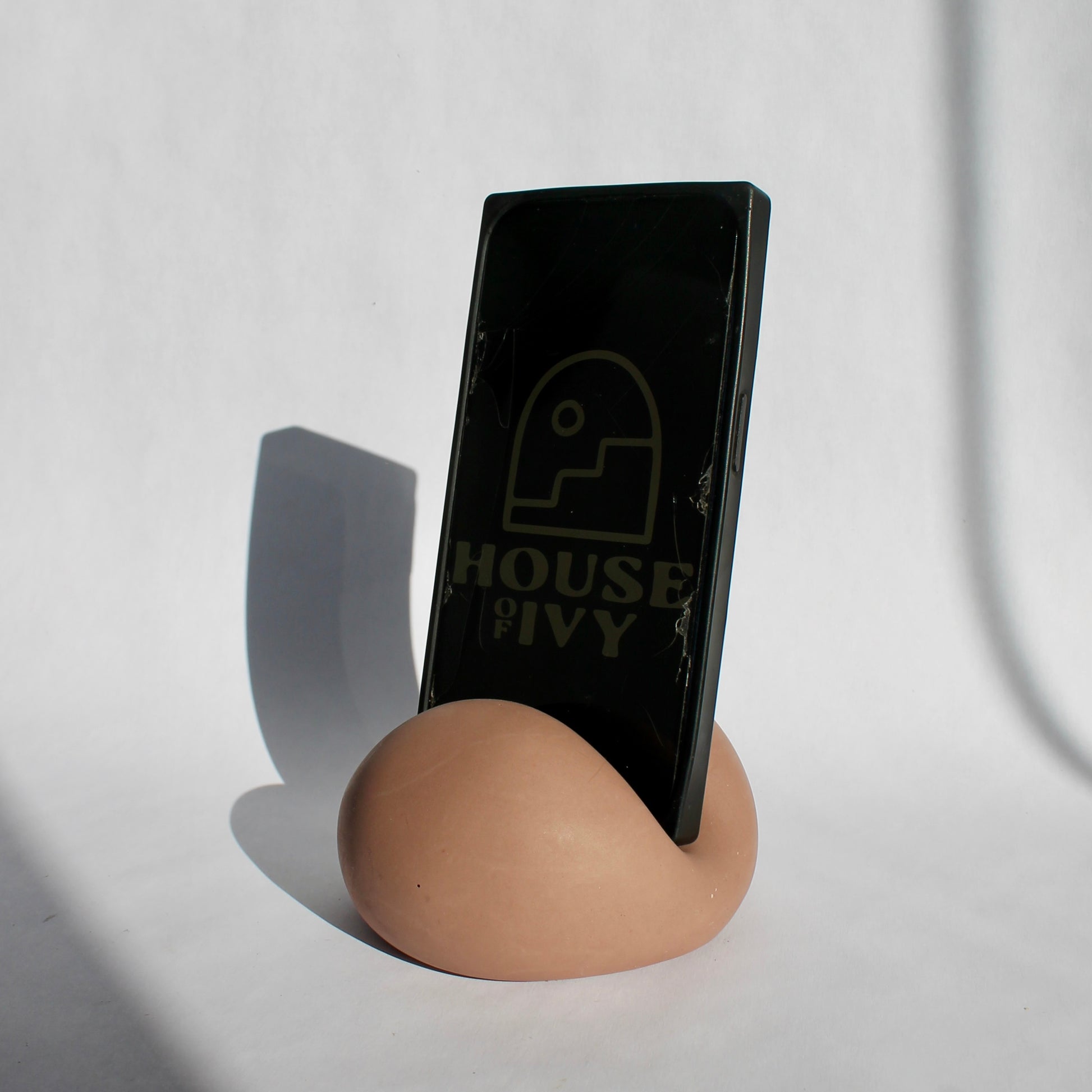 concrete phone and tablet holder