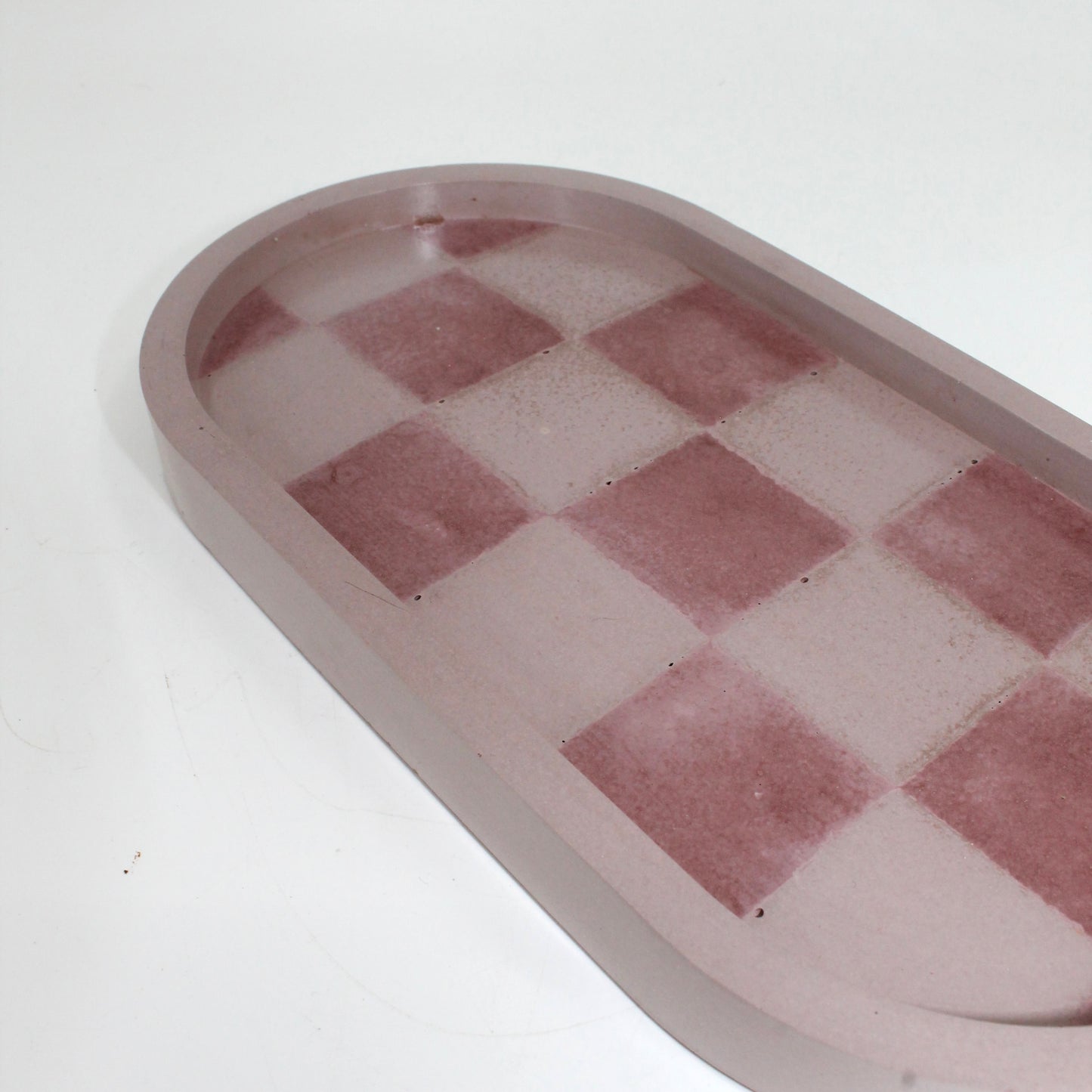 Checkered Favorite Oval Tray