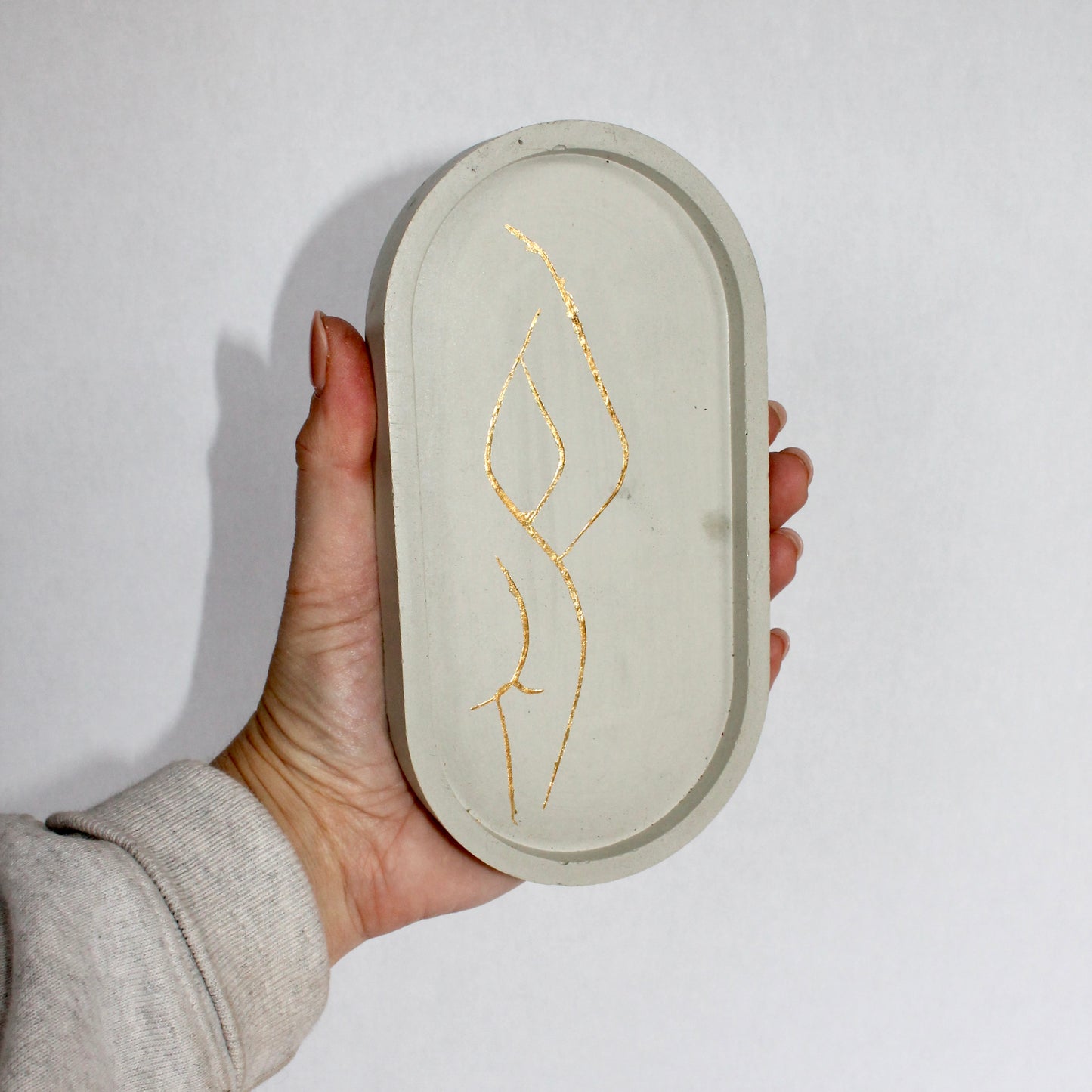 Warehouse Sale Gold Body Oval Tray