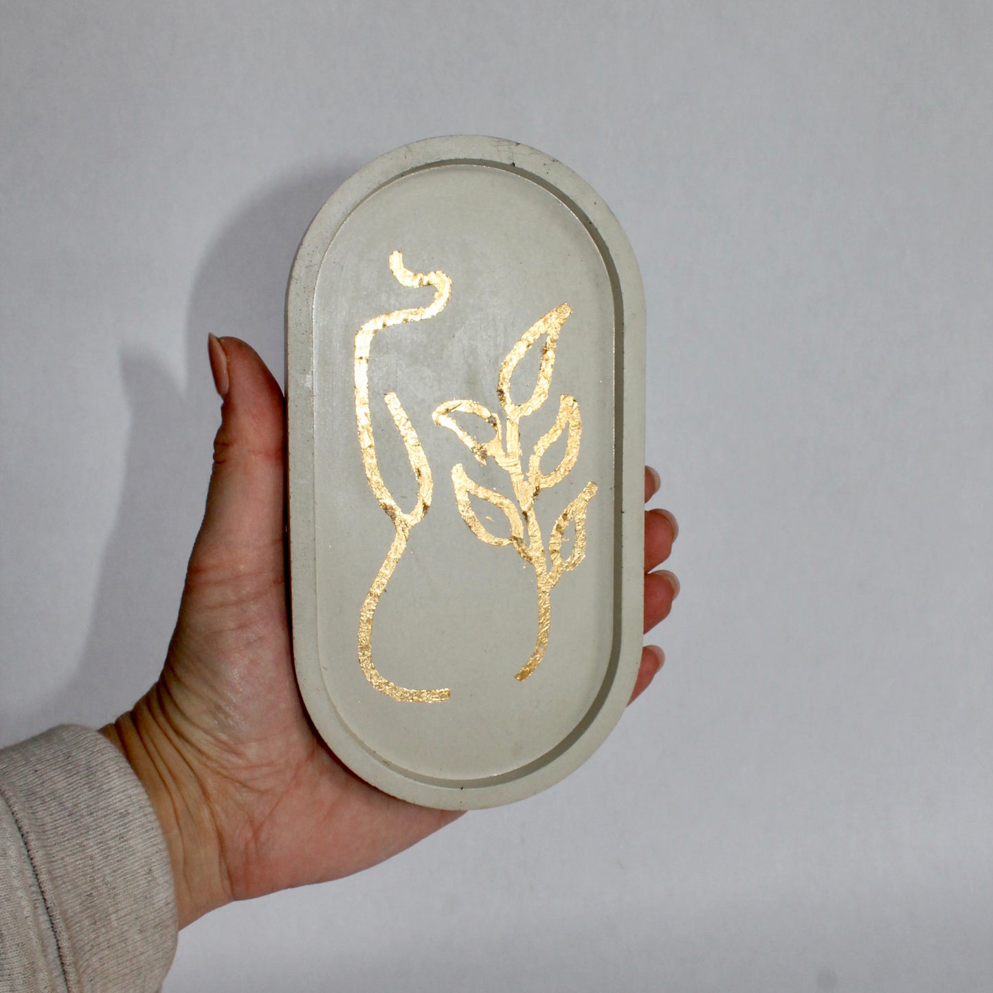 Warehouse Sale Gold Body Oval Tray