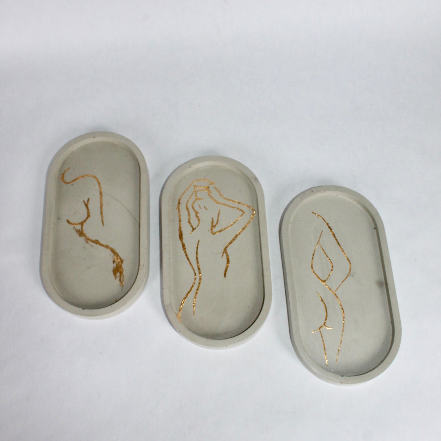 Warehouse Sale Gold Body Oval Tray