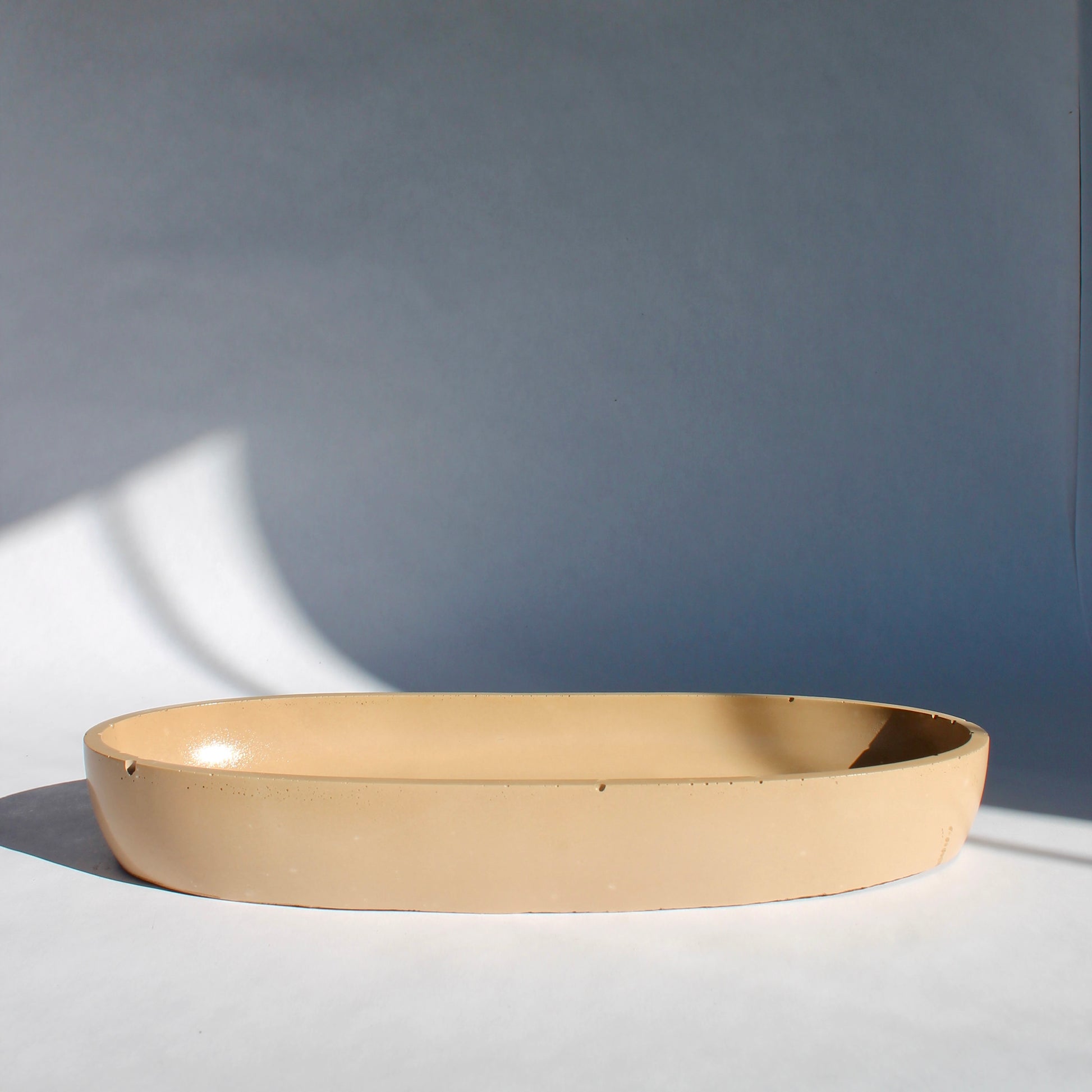 decorative beige concrete bowl from House of Ivy